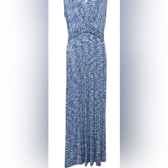 Spense Sleeveless Maxi‎ Dress Size Medium Blue & White Pattern - Picture 9 of 16